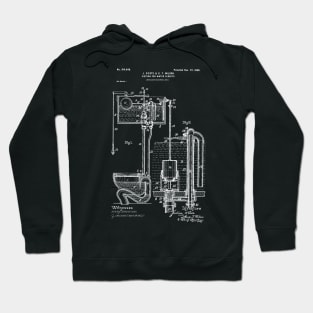 Cistern for water Closets 1898 Water Closet Patent Hoodie